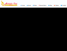 Tablet Screenshot of anchaleethaicuisine.com